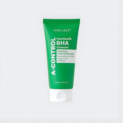 Éssora NineLess A-Control Heartleaf BHA Foam Cleanser (120ml)