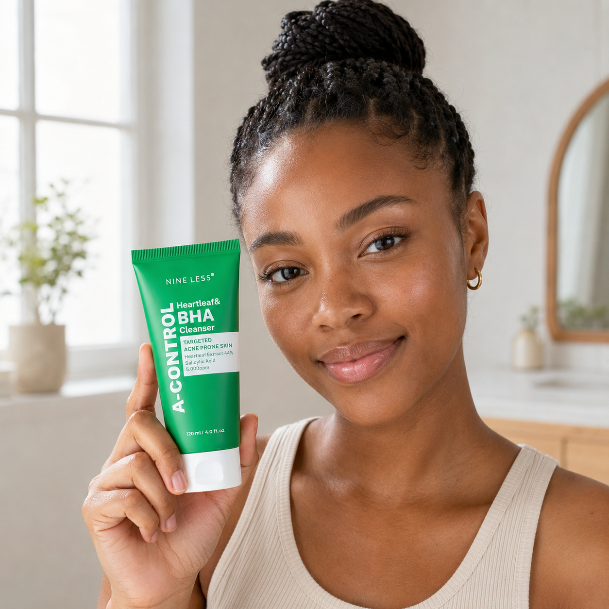 Éssora NineLess A-Control Heartleaf BHA Foam Cleanser (120ml)