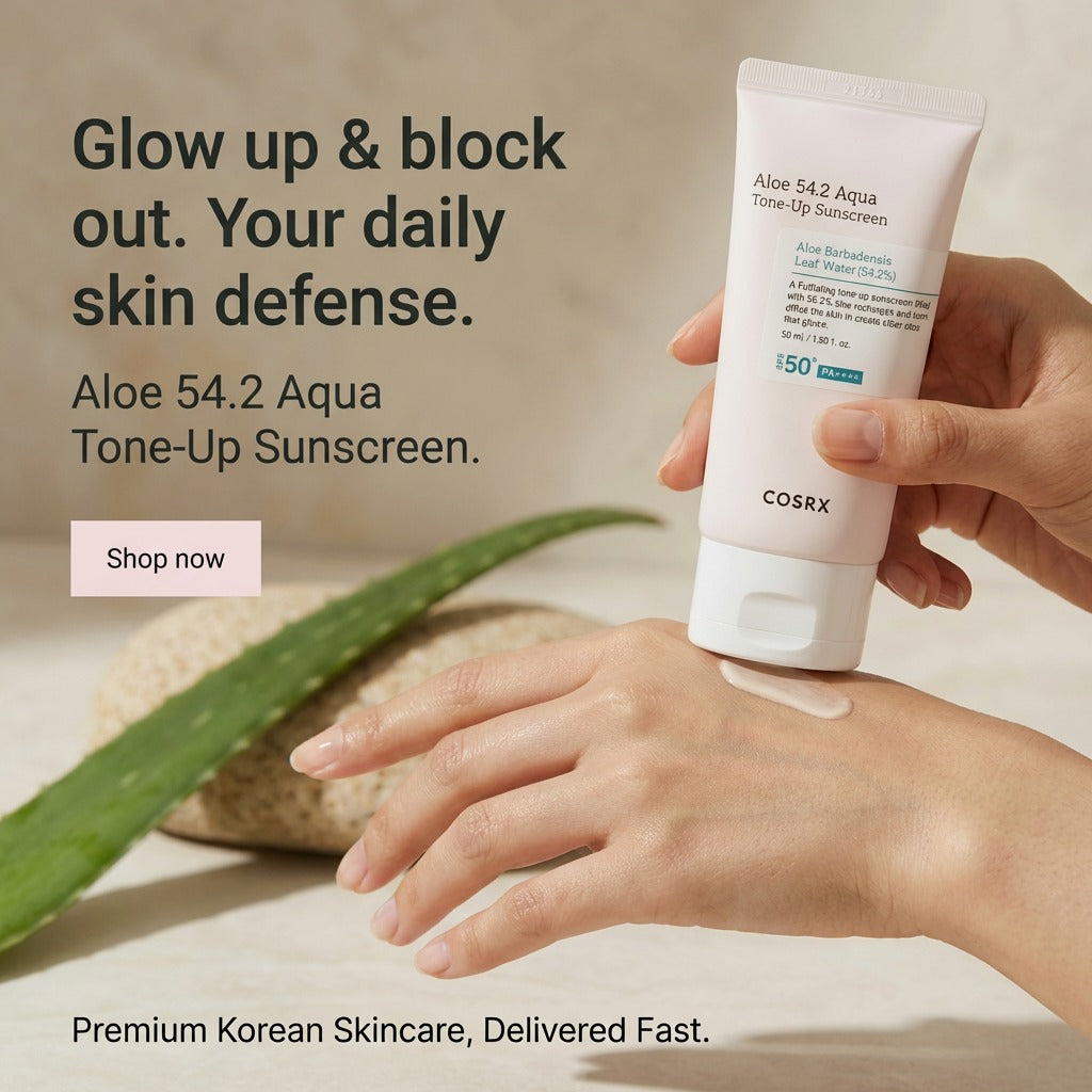 COSRX Aloe 54.2 Aqua Tone-Up Sunscreen lifestyle image