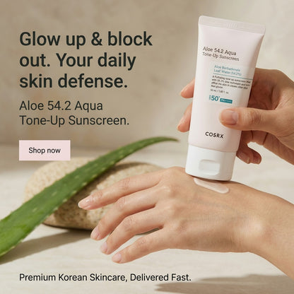 COSRX Aloe 54.2 Aqua Tone-Up Sunscreen lifestyle image